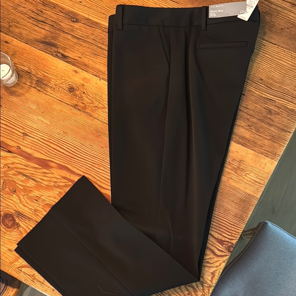 Women’s Black Dress Pants - Talbots Barely Boot 12P - NWT Never worn